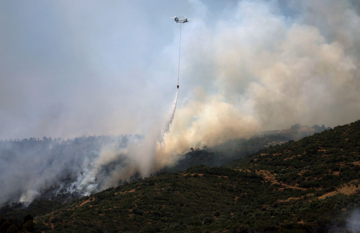 Turkey sends firefighting aircraft to Syria as wildfires rage on both sides of the border
