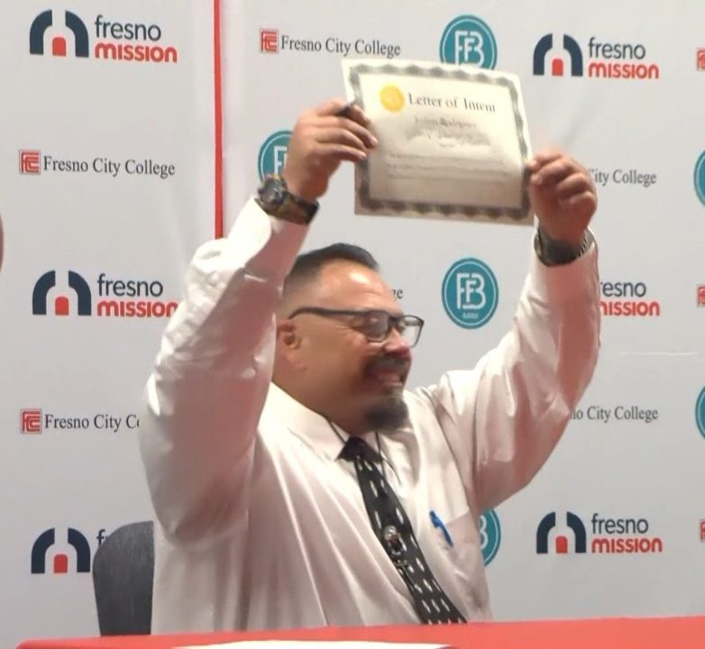 College signing day for Fresno Mission recovery students