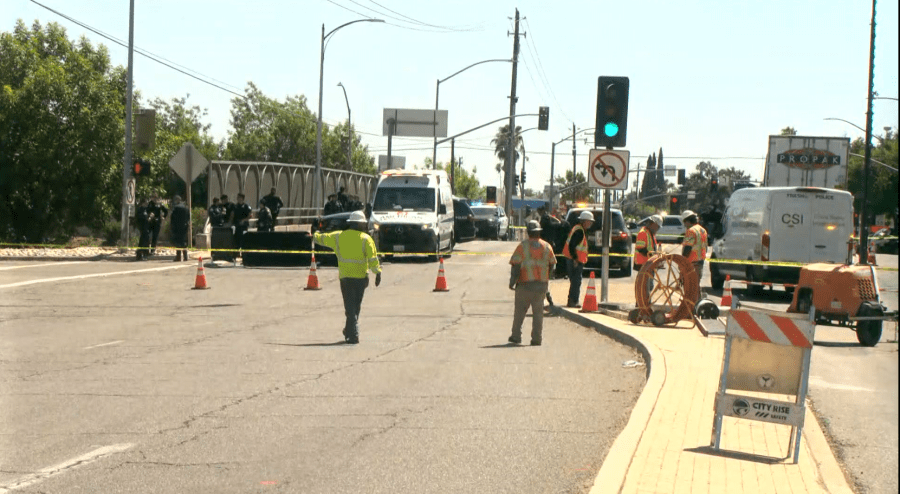 Man struck, killed by semi on Hwy 99 overpass in Fresno