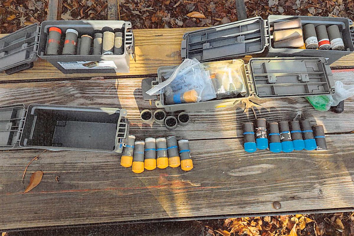 Man accused of stockpiling bombs, using Biden photo for target practice, pleads guilty