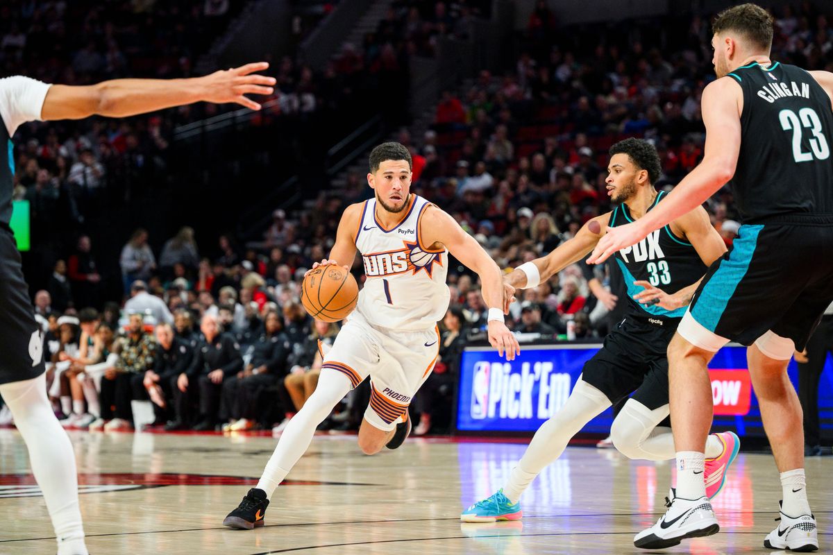 Booker scores 19 as the Suns down the Trail Blazers 127-110