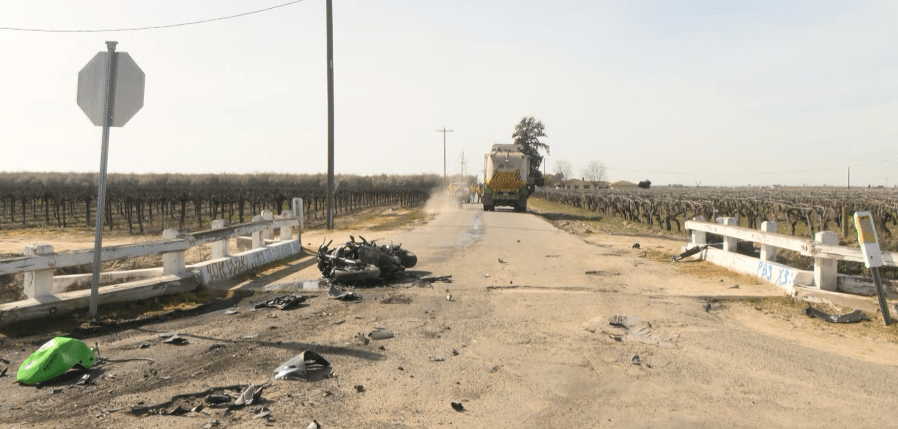 Motorcyclist dead after crash with garbage truck in Fresno County