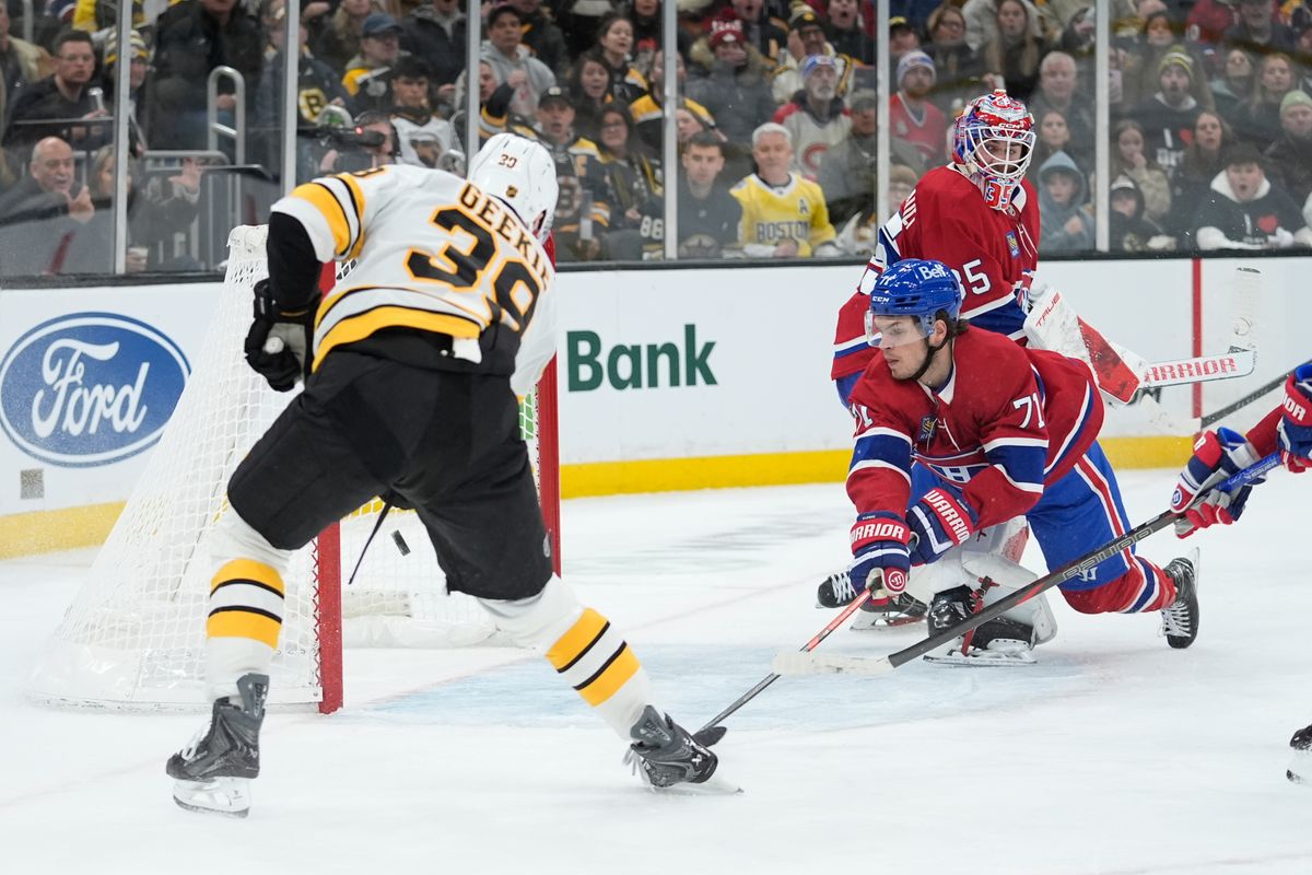 Geekie scores 100th career goal, Bruins beat Canadiens 4-3