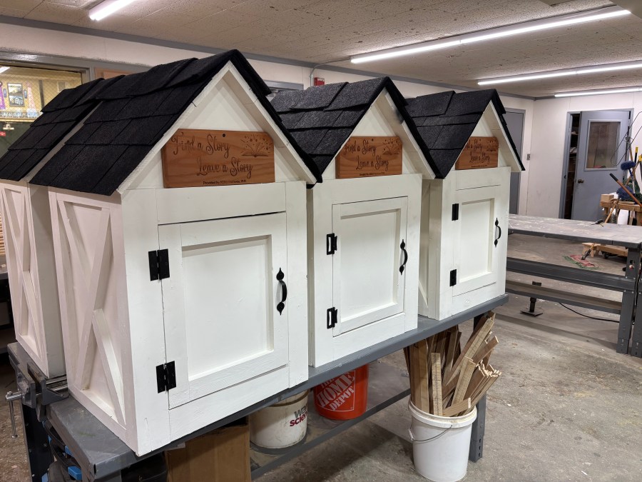 Porterville High School students are selling hand-built little libraries